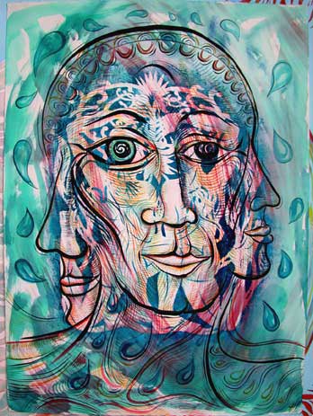 Bluehead with Teardrops