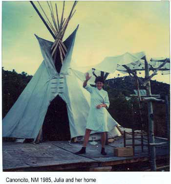 At home in Canoncito 1985